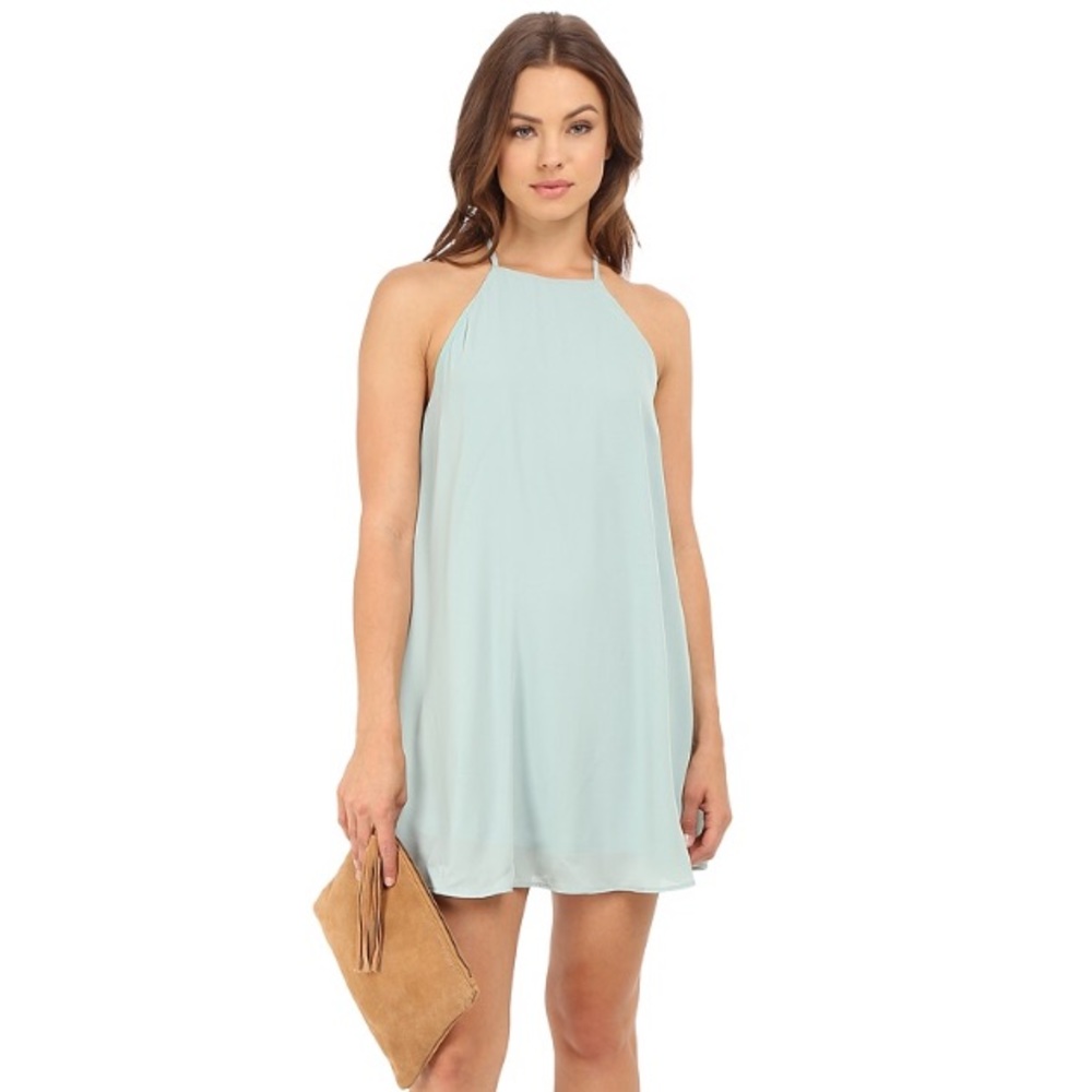 NWT Show Me Your Mumu Gomez Dress, S, Sea Mist Crisp